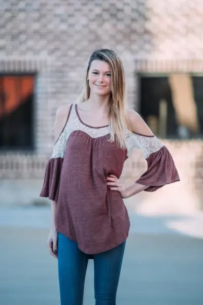 Fine As Wine Cold Shoulder Top