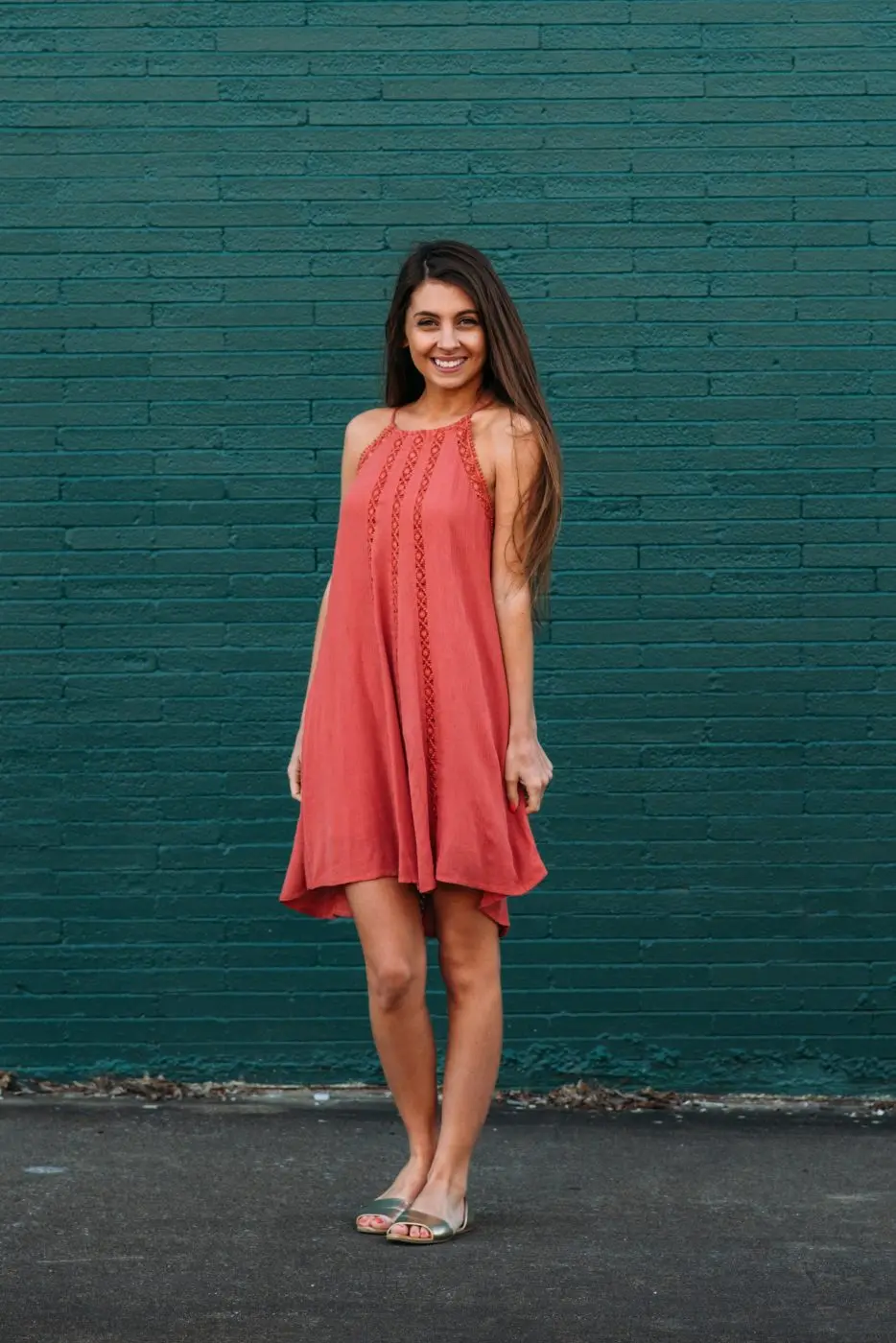 Coral Sun Dress