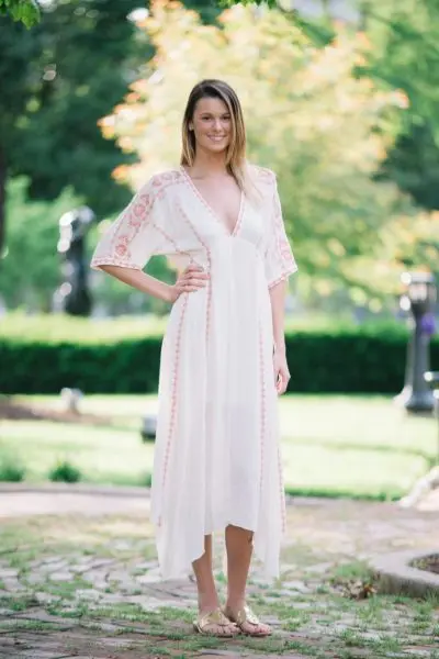 Morning Dove maxi dress