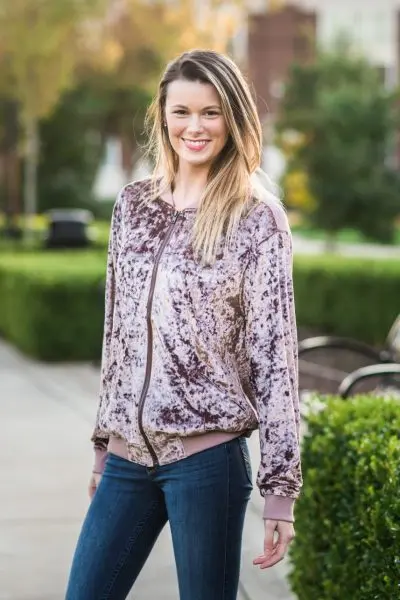 Whimsical fun velour jacket