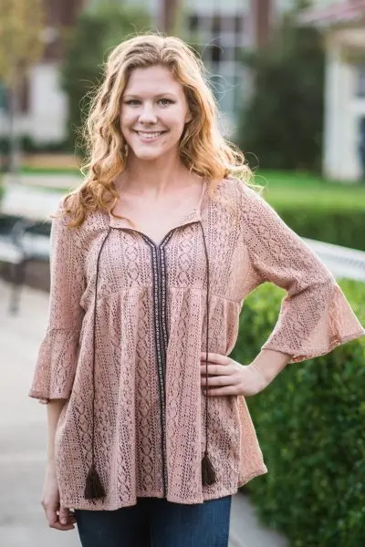 Apricot Cutie bohemian top