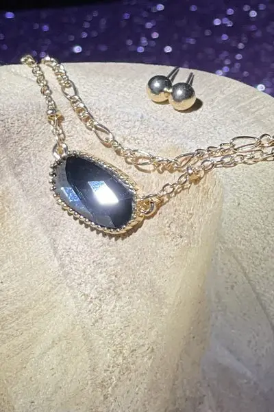 Jewel Of The Night - Necklace & Earring Set